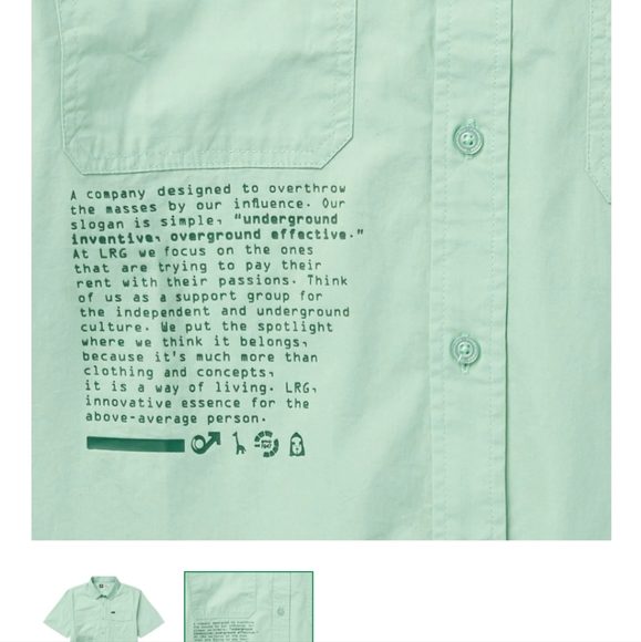 Lifted Research Group - Short Sleeve Button Up - Sz 4XL - NEW - Picture 5 of 7